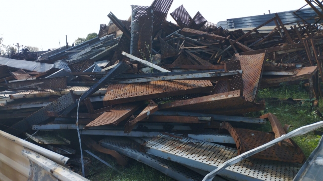 Fire Affected Plant and machinery - Mix scrap